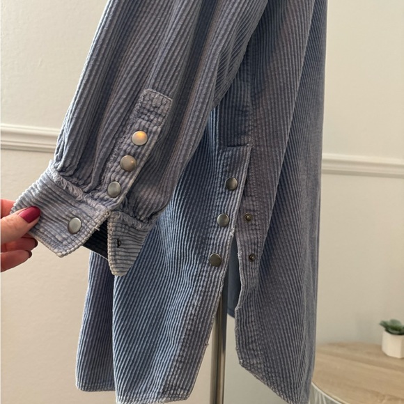 New “We The Free” Free People Over Sized Corduroy Shacket- XS - Picture 7 of 10